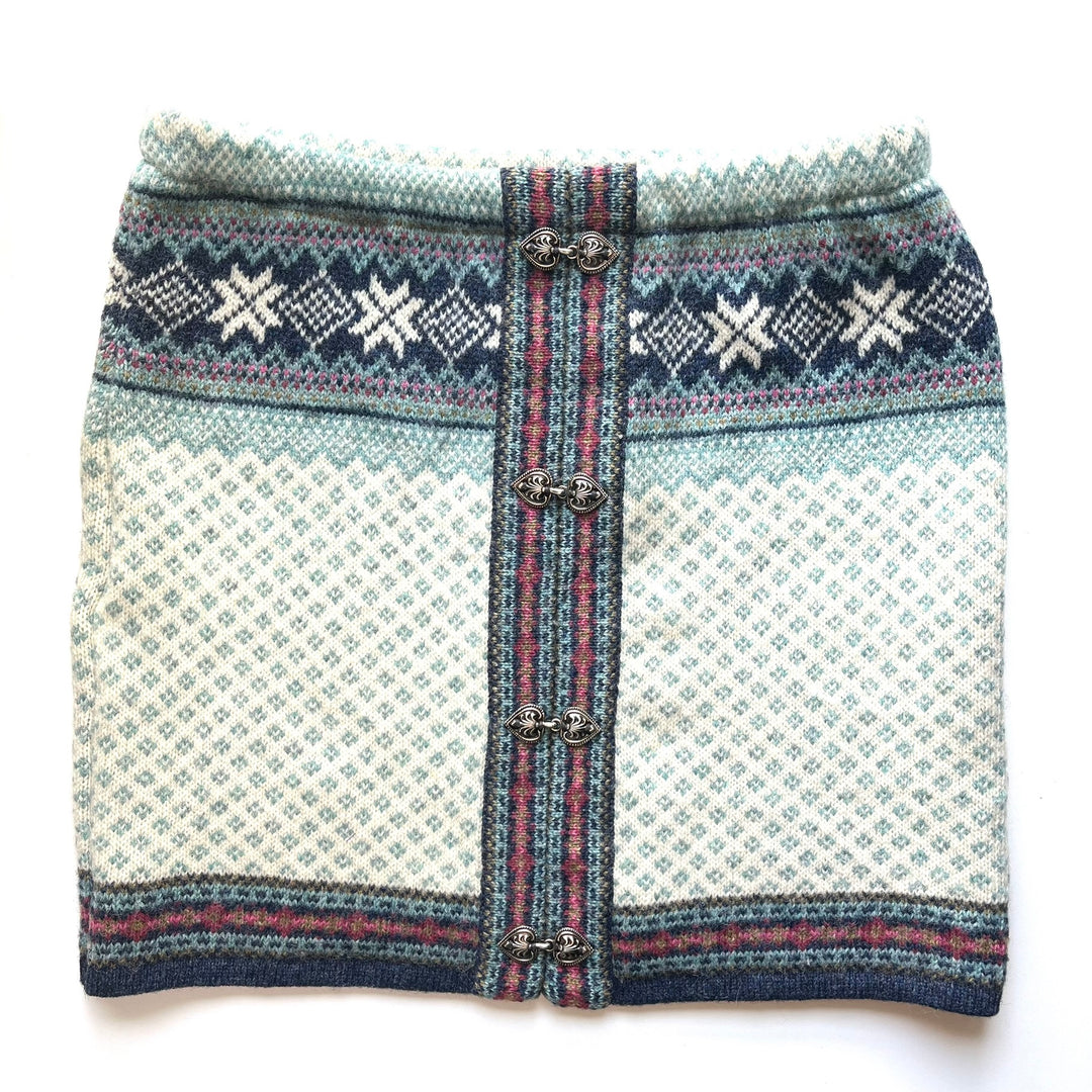Blue Nordic Pattern Skirt