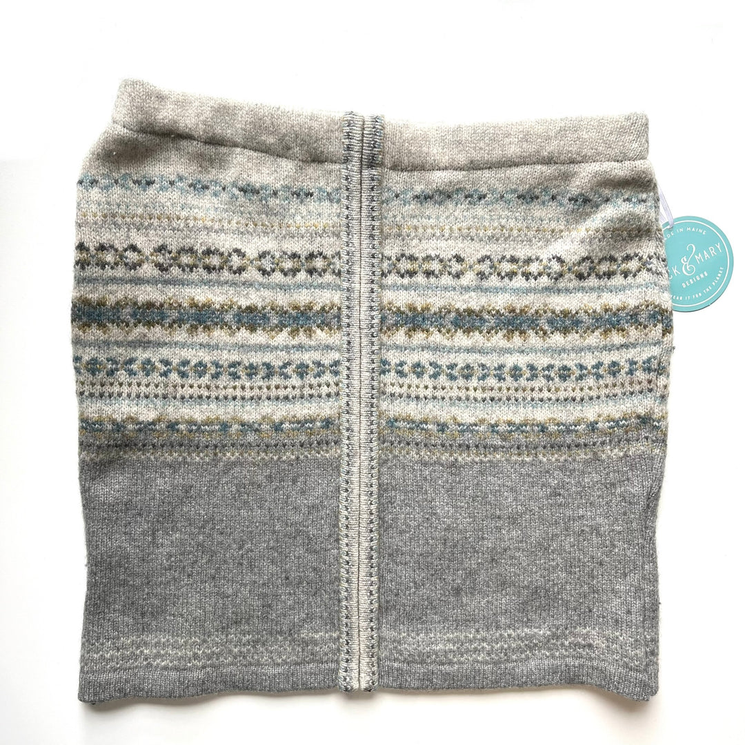 Grey Patterned Bun Warmer Skirt