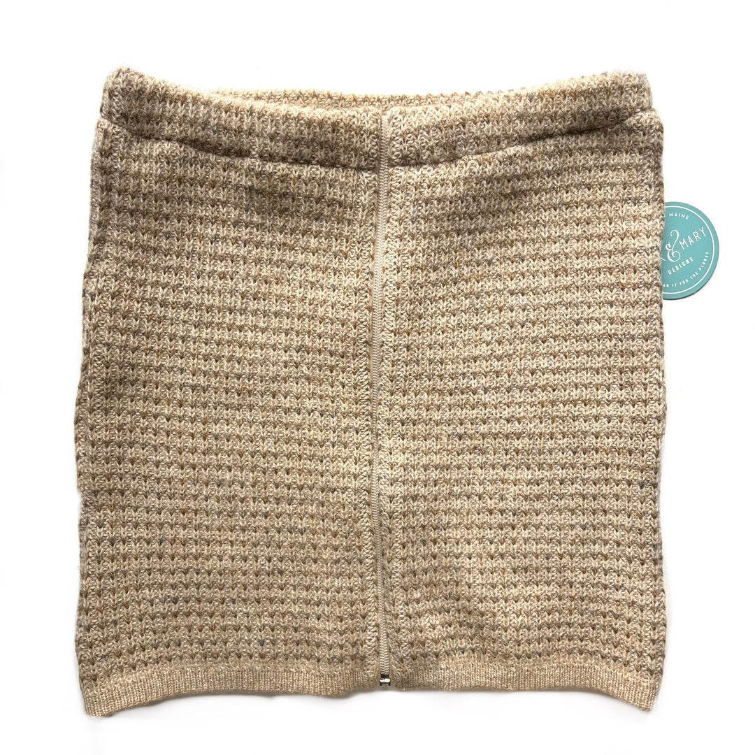 Beige Bun Warmer Skirt