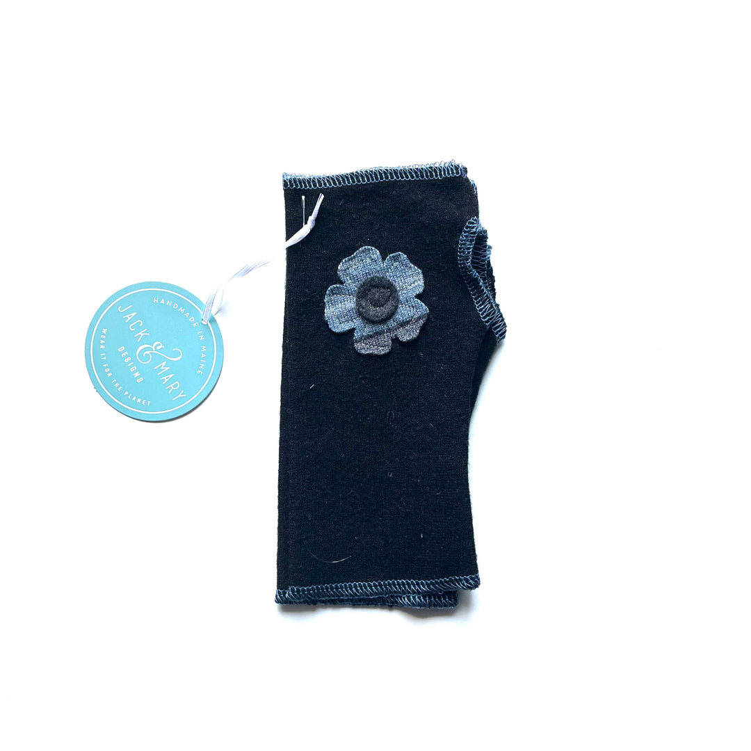 Black Fingerless Mittens