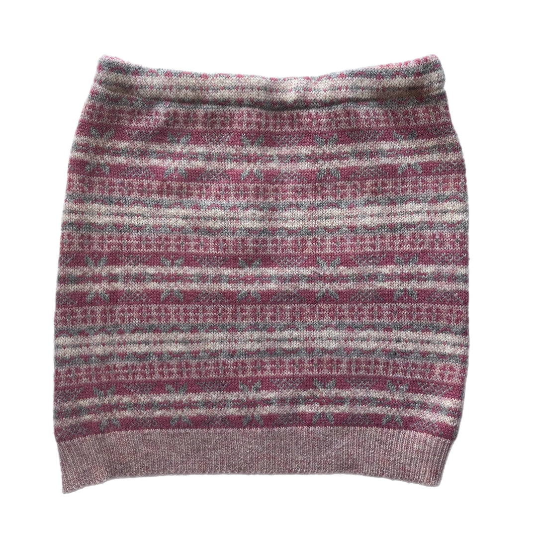 Pink and Beige Womens Bun Warmer Skirt