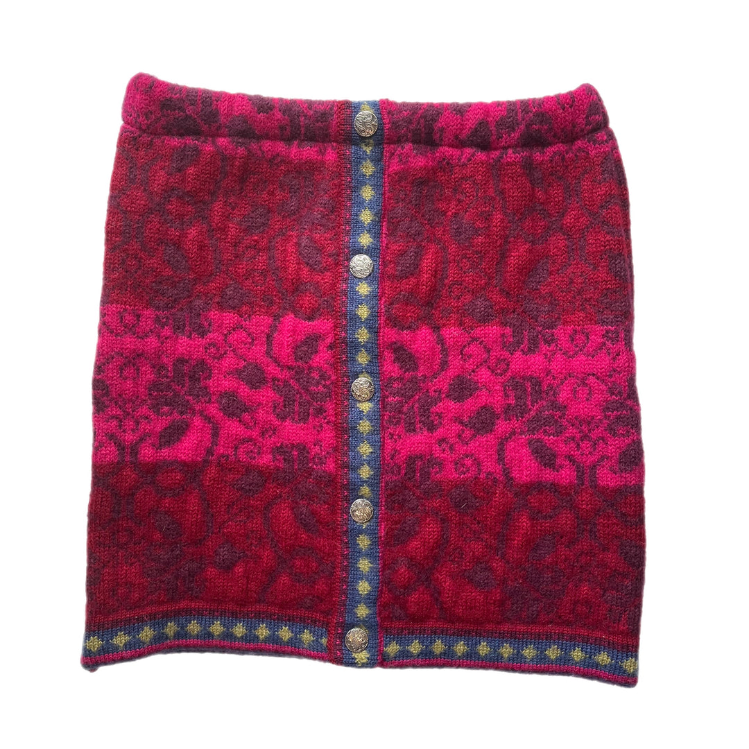 Womens Pink and Blue Bun Warmer Skirt