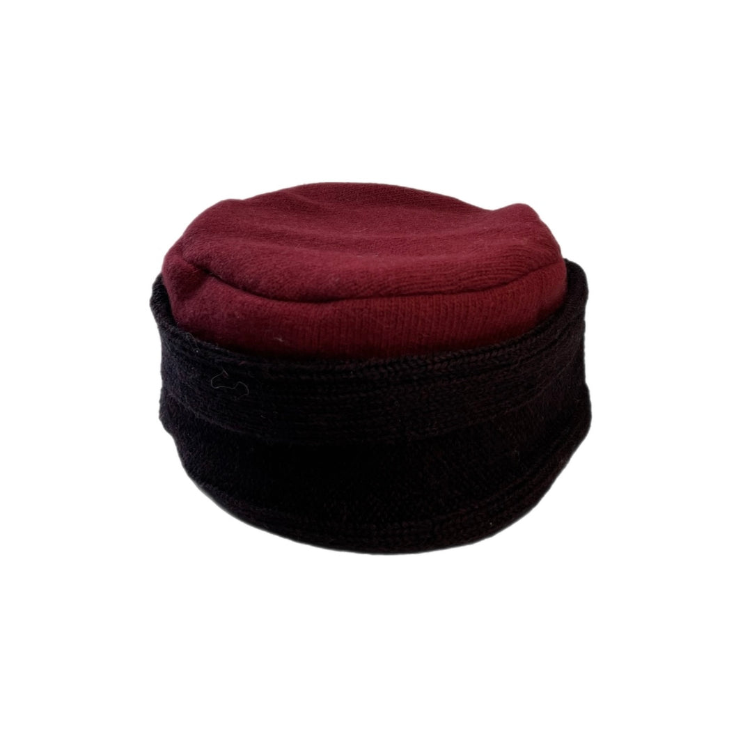 Red and Maroon Womens Hat
