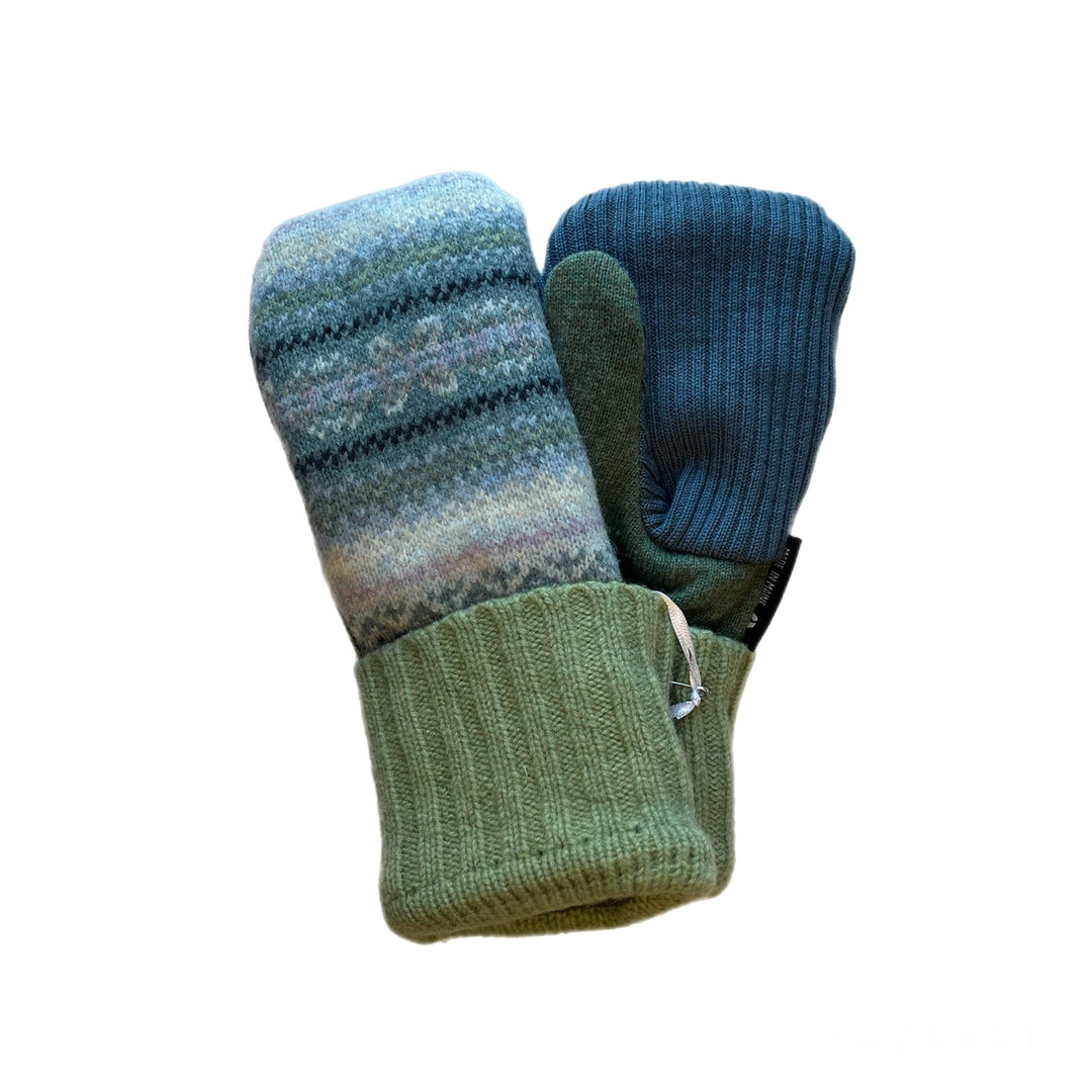 Blue and Green Mittens