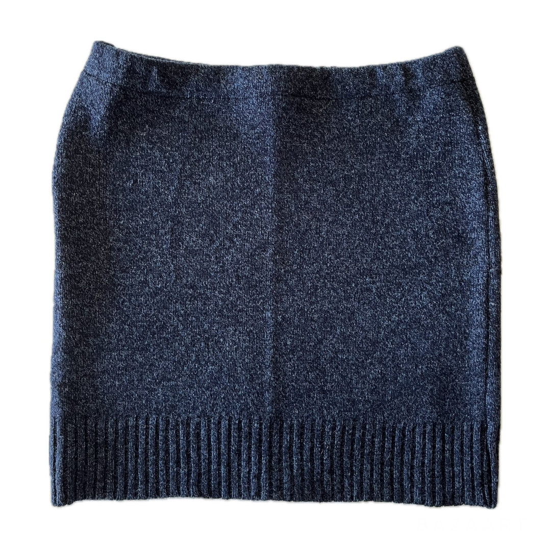 Womens Dark Denim Bun Warmer Skirt