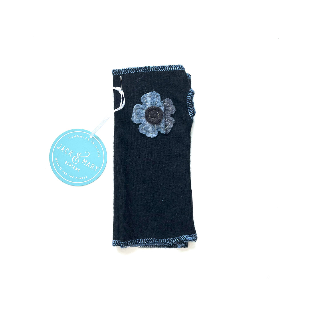 Black Fingerless Mittens