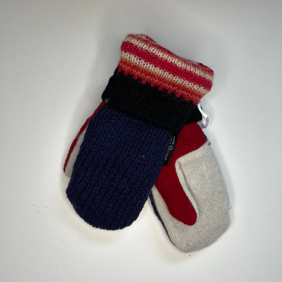 Blue & Red Mittens