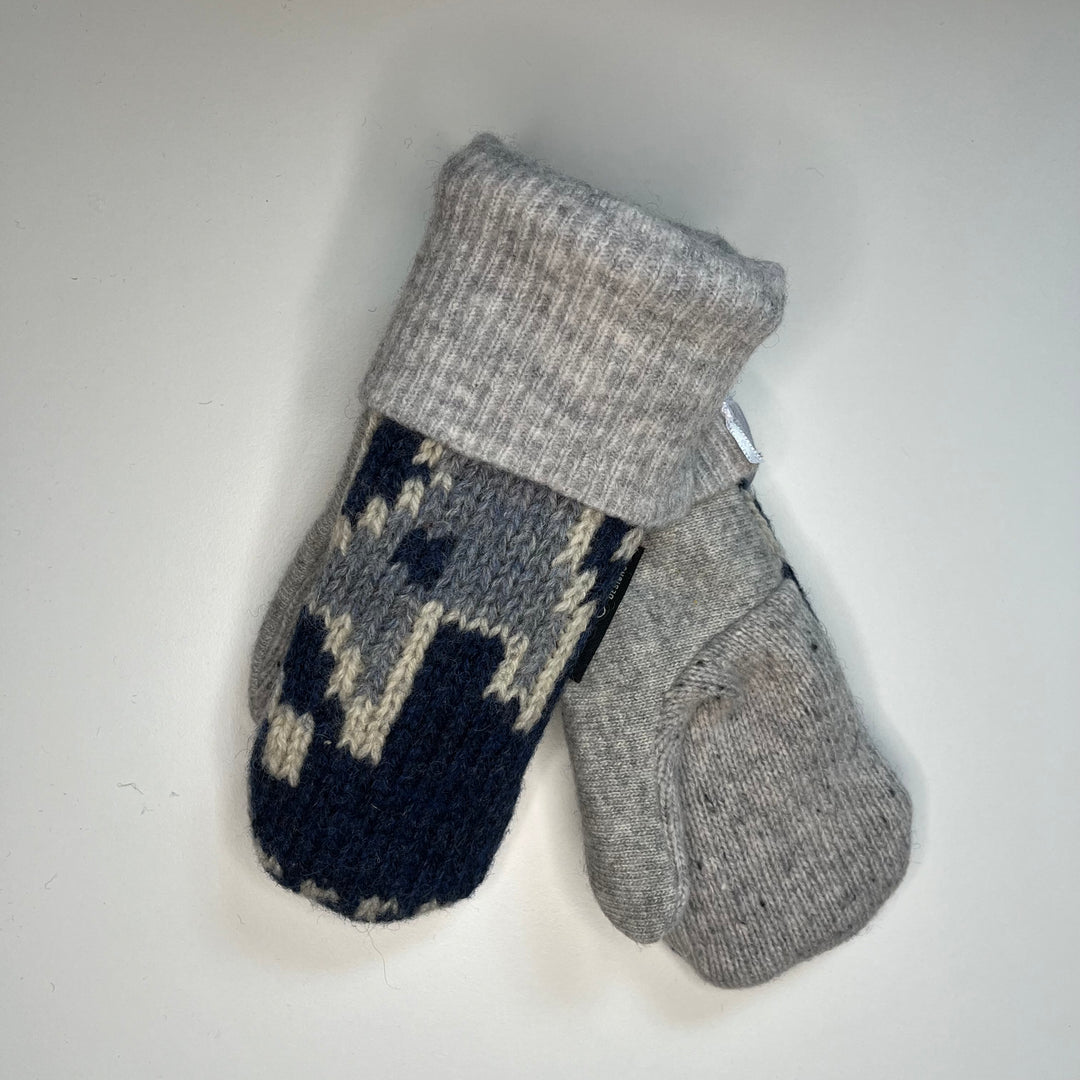 Blue & Grey Mittens