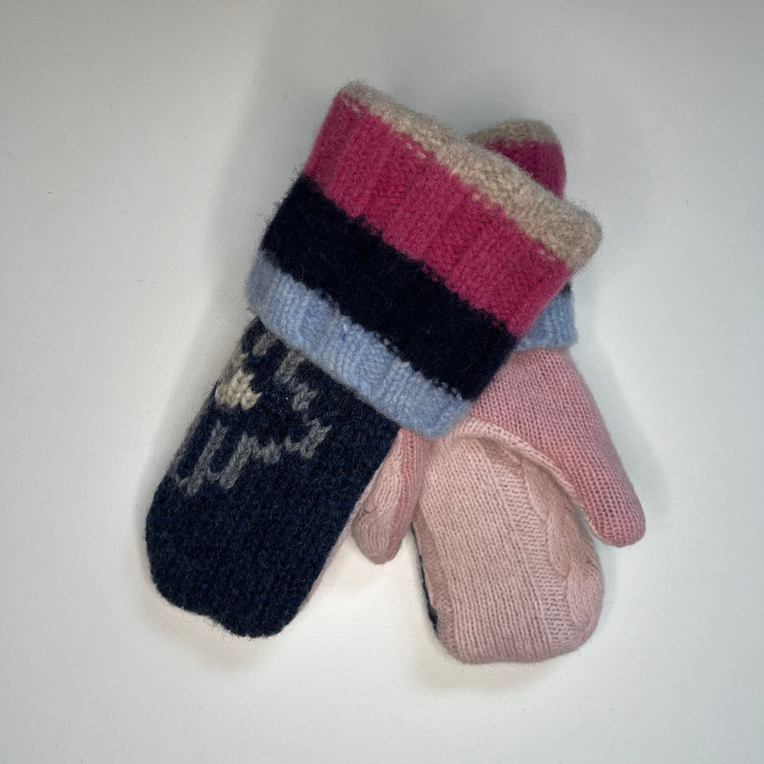 Blue & Pink Mittens