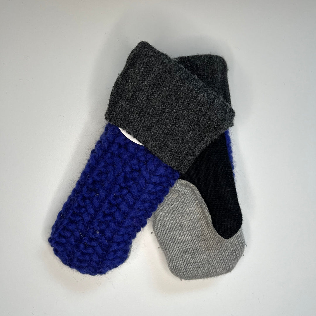 Blue & Grey Mittens