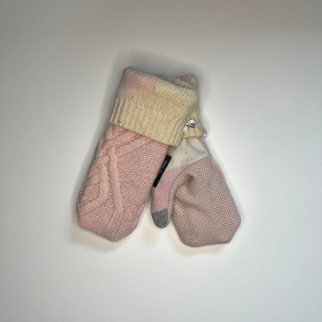 Pink & Grey Mittens