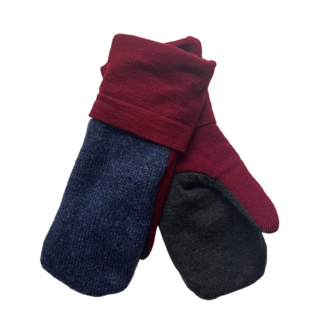 Blue and Red Mens Mittens
