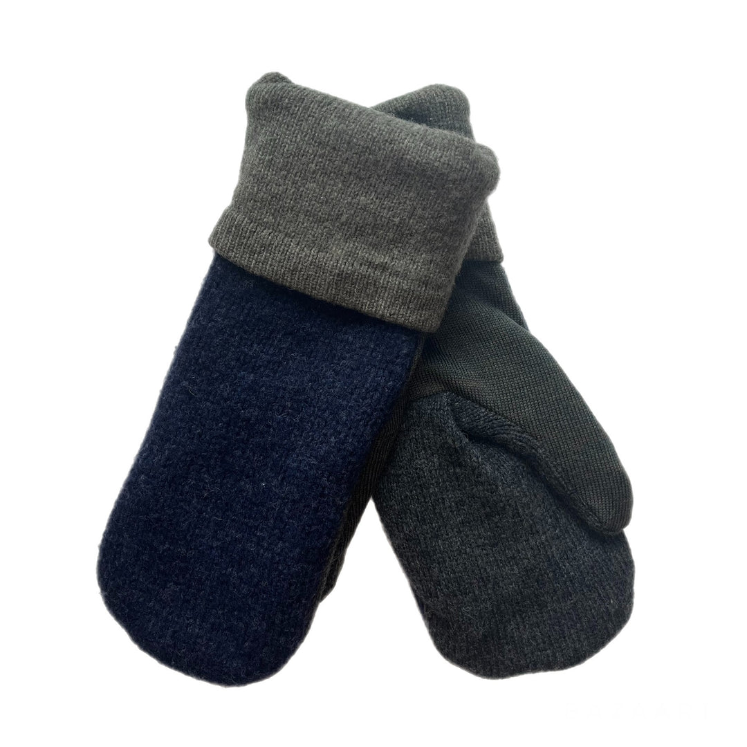 Blue and Green Mens Mittens