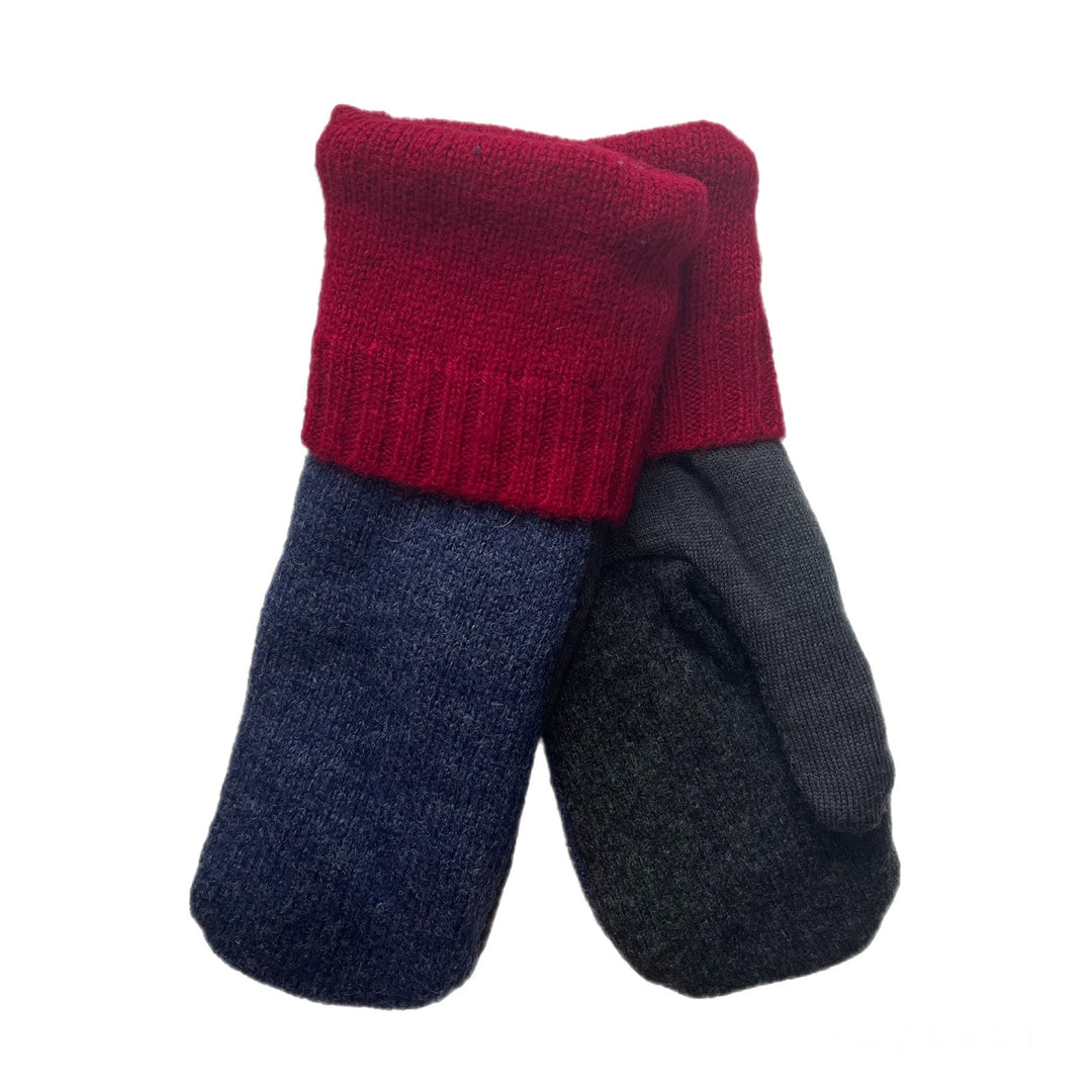 Blue and Red Mens Mittens