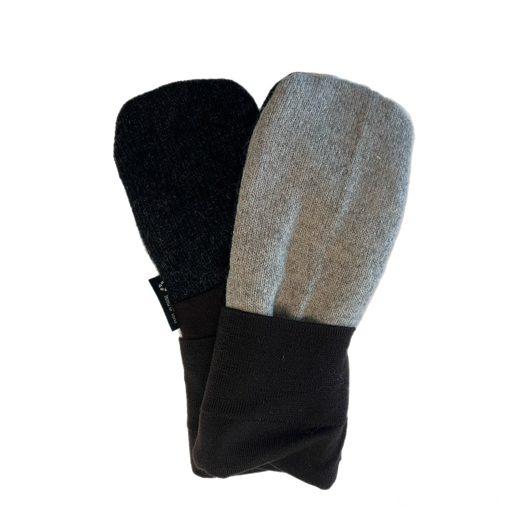 Mens Mittens Grey