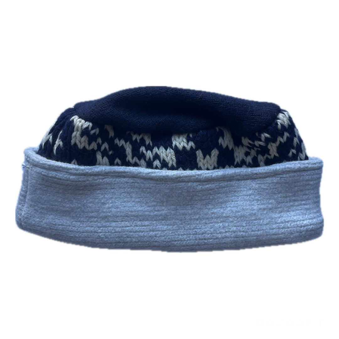 Womens Navy & Grey Hat