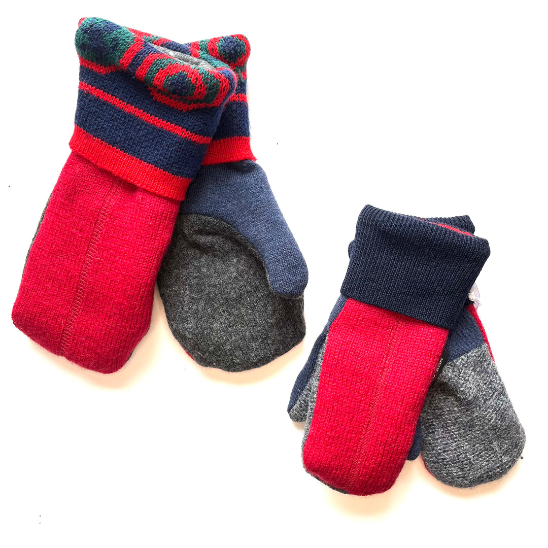 Red, Blue & Green Mittens