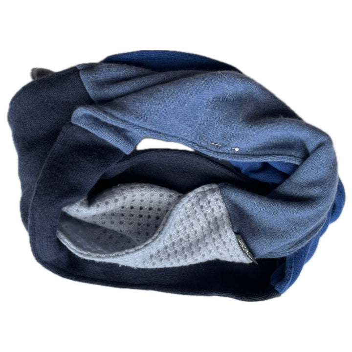 SALE Cashmere Circle Scarf Shades of Blue 263