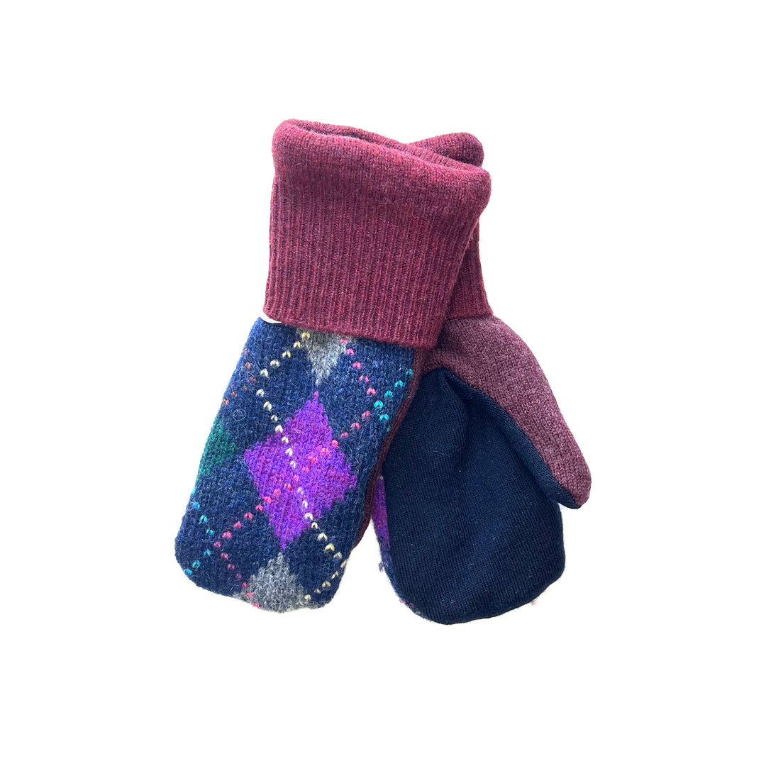 Argyle Pattern Mittens