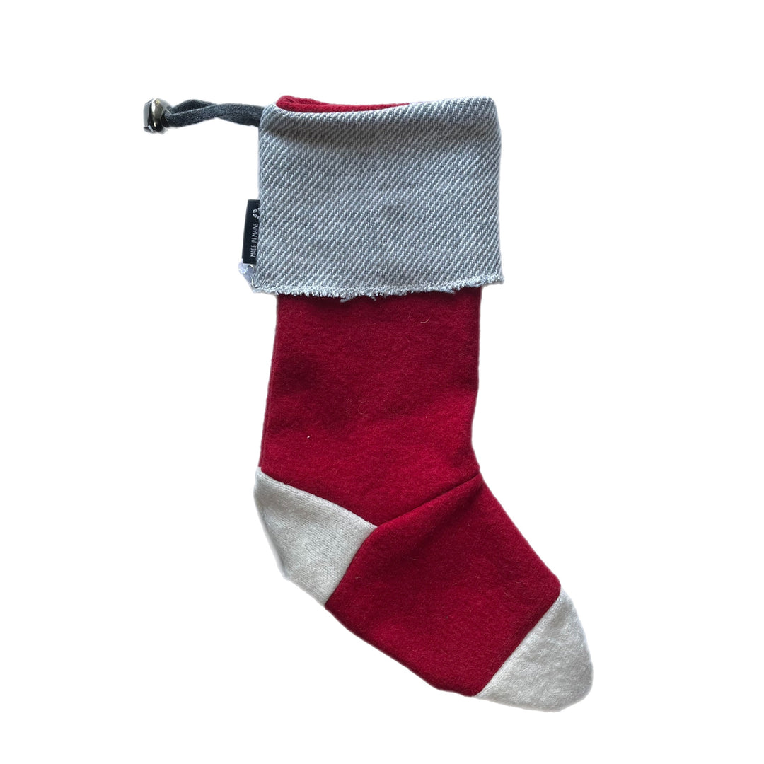 Red and White Christmas Stocking