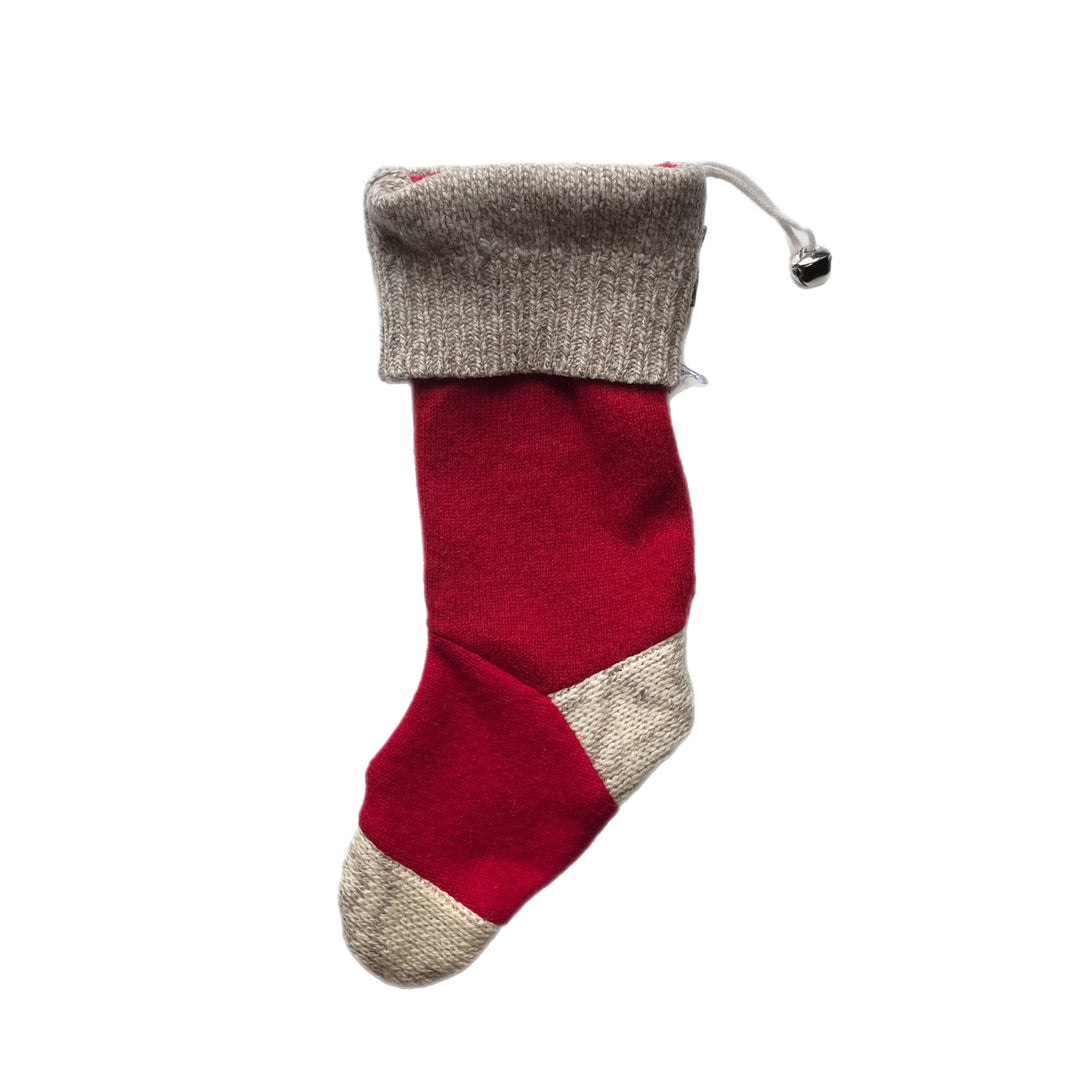 Red and Beige Christmas Stockings