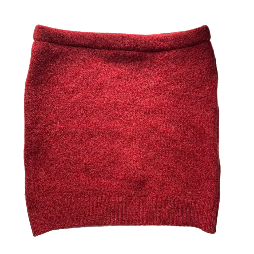 Womens Red Bun Warmer Skirt