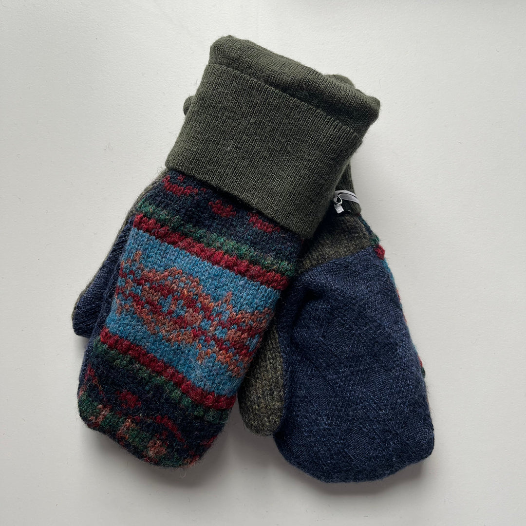 Blue & Green Mittens