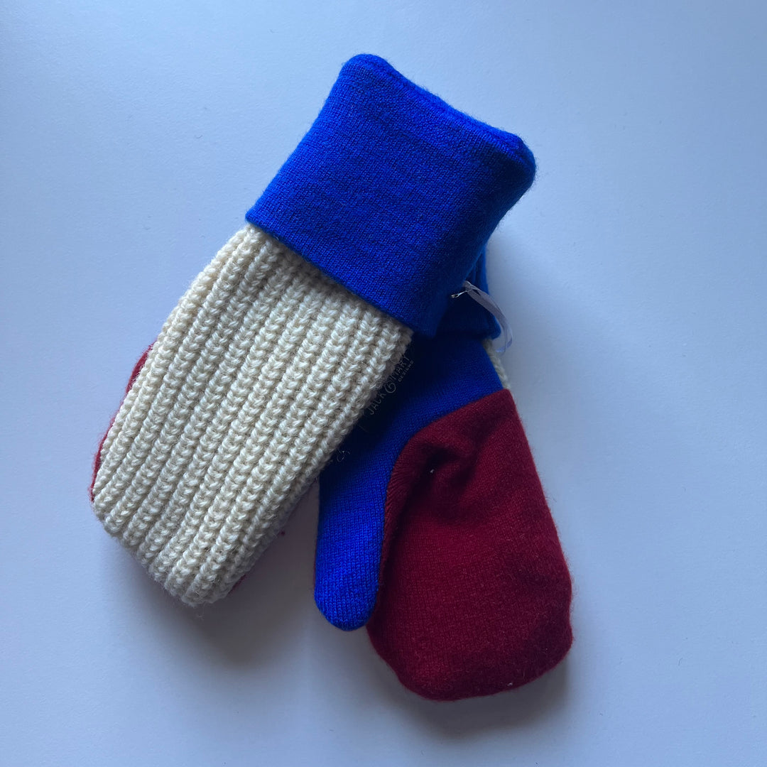 Blue & Red Mittens