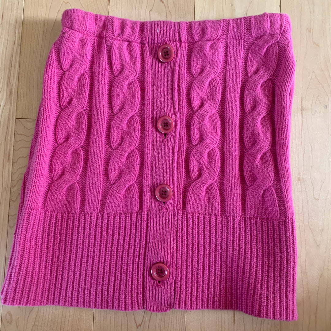 Bun Warmer Skirt, Hot Pink Cable, Size X Small