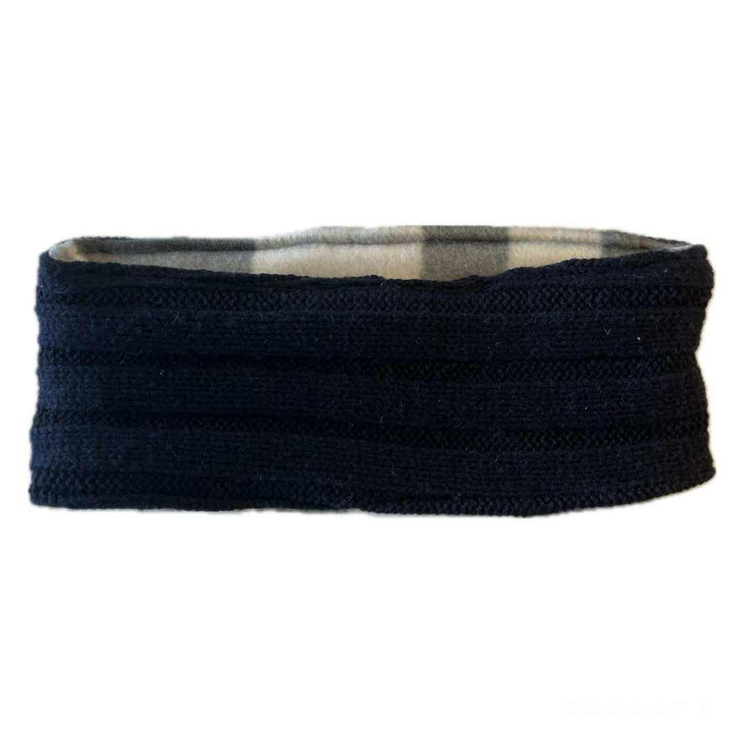 Blue Cable Knit Headband