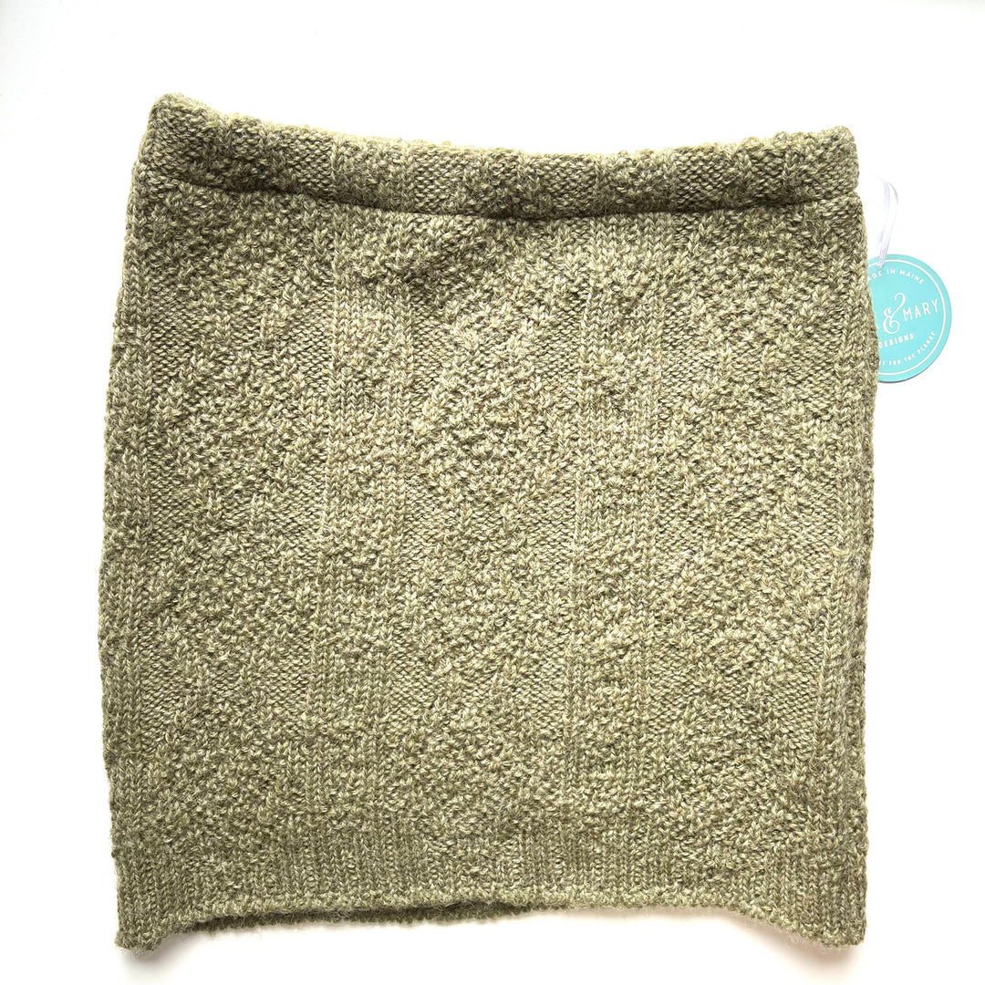 Green Cable Knit Bun Warmer Skirt