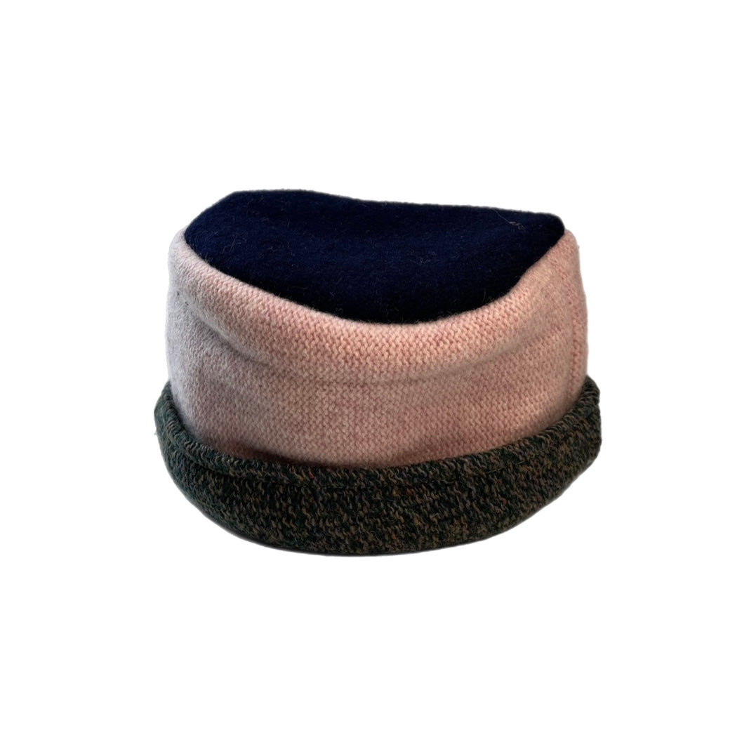 Womens Pink and Navy Hat