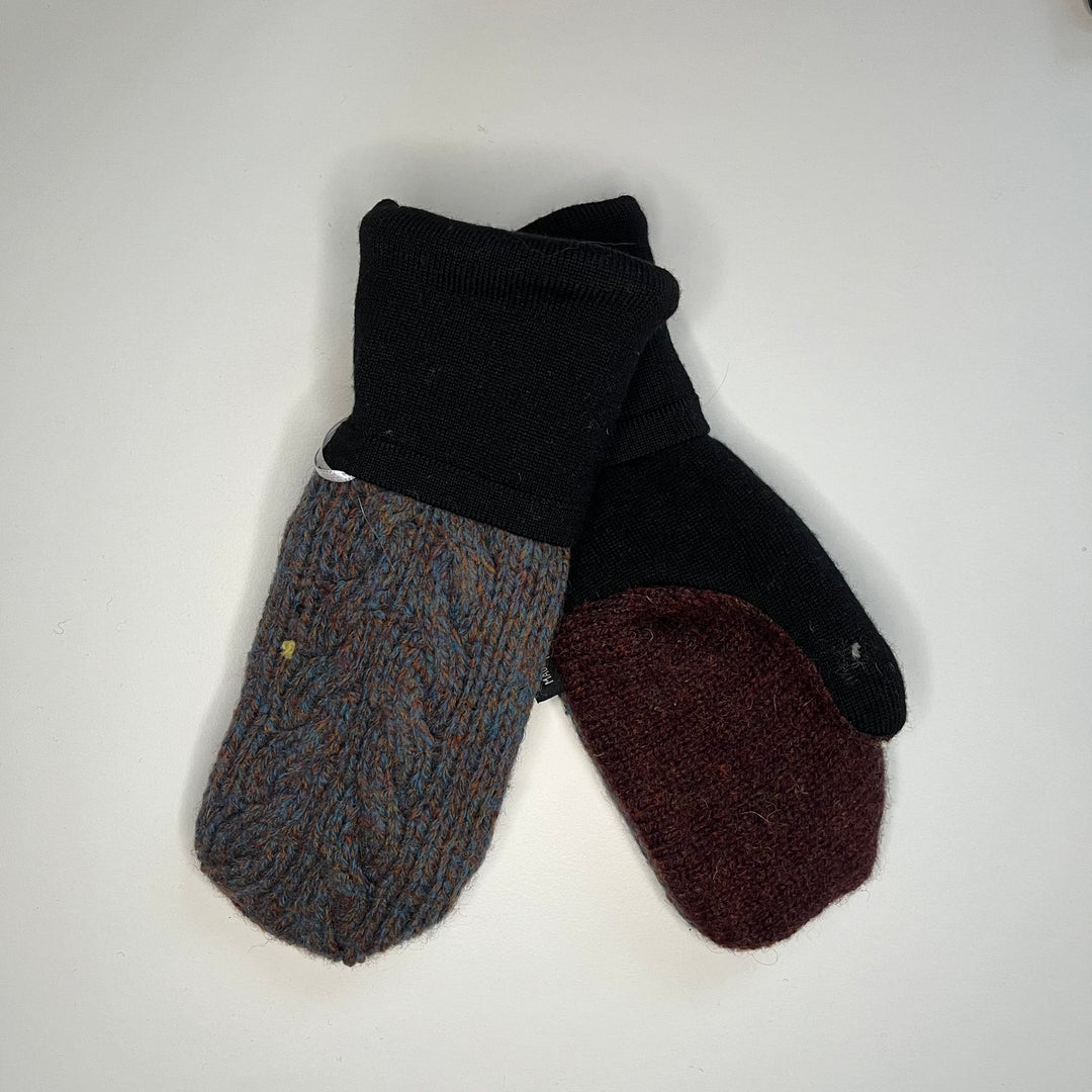 Blue, Red & Black Mittens
