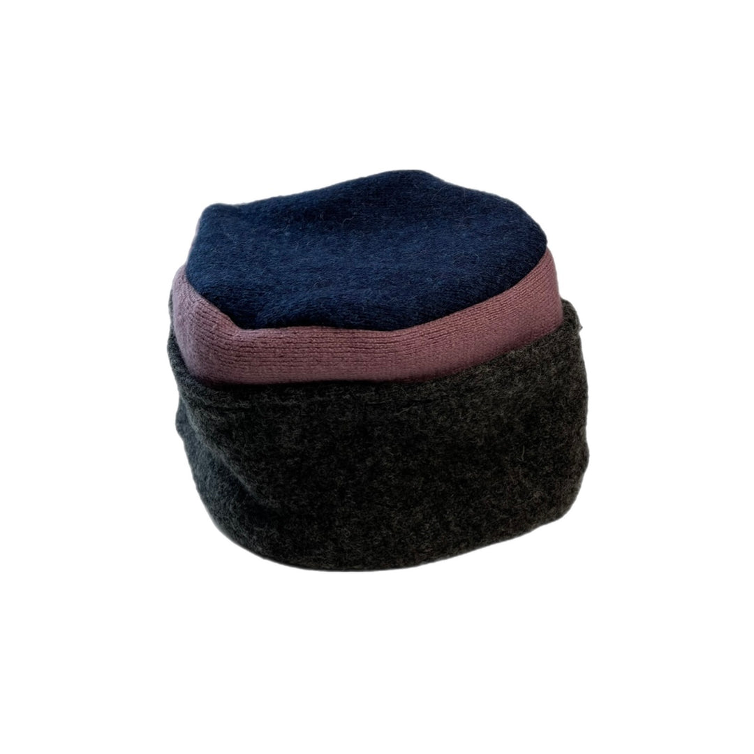 Womens Pink, Navy and Grey Hat