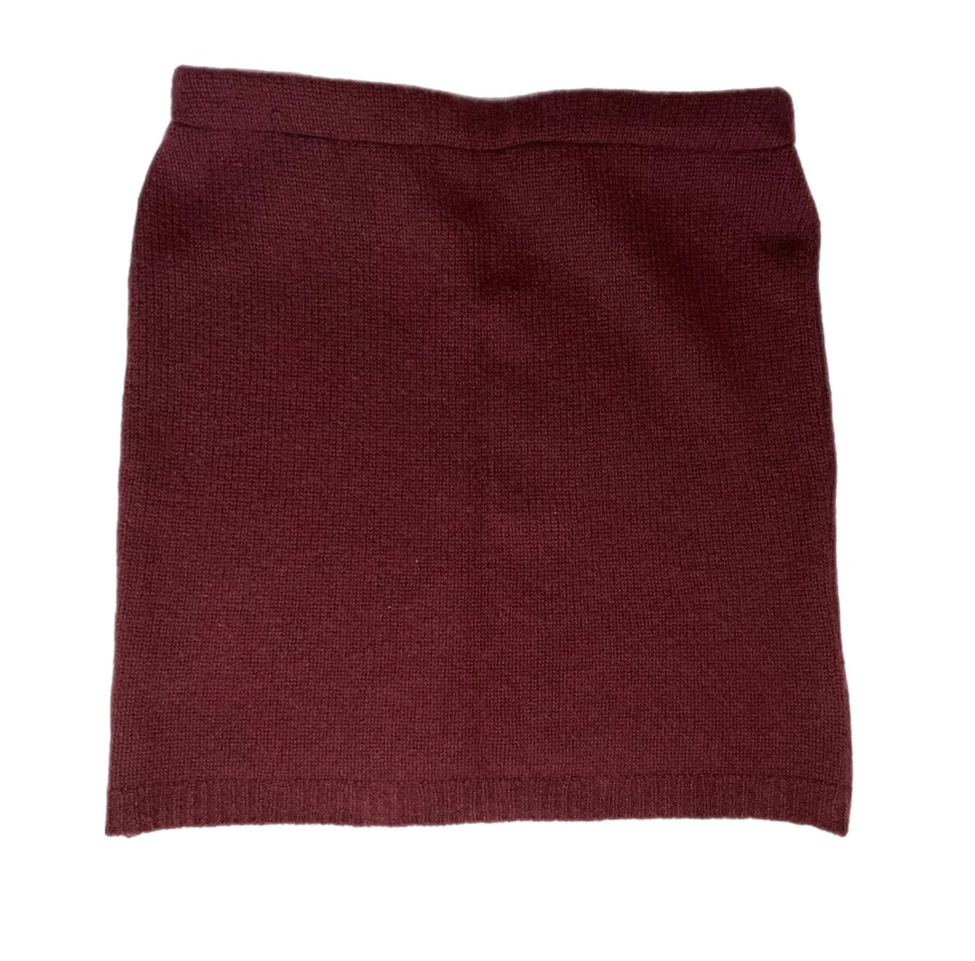 Maroon Bun Warmer Skirt