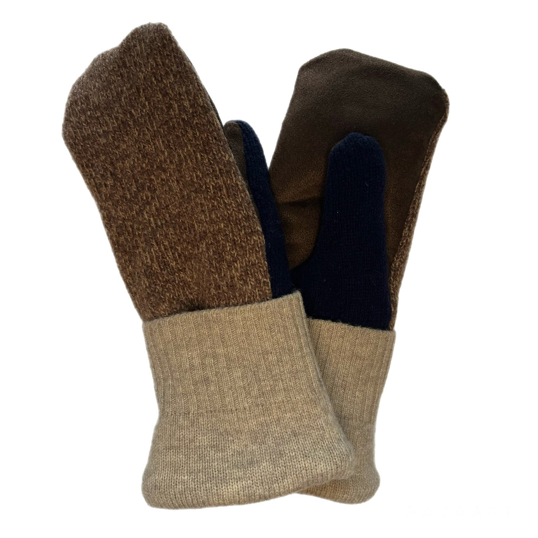 Mens Brown Driving Mittens