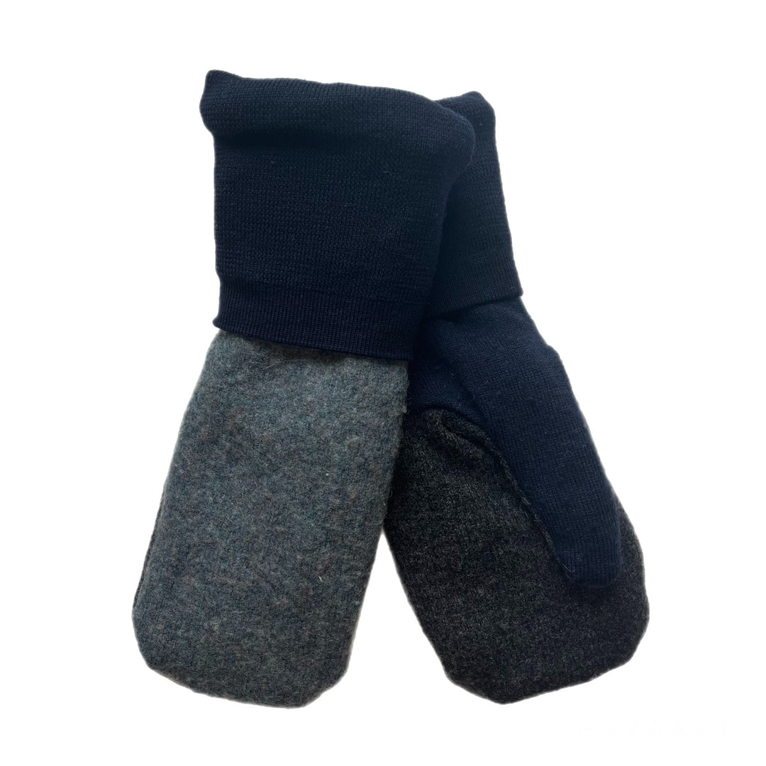 Green and Blue Mens Mittens