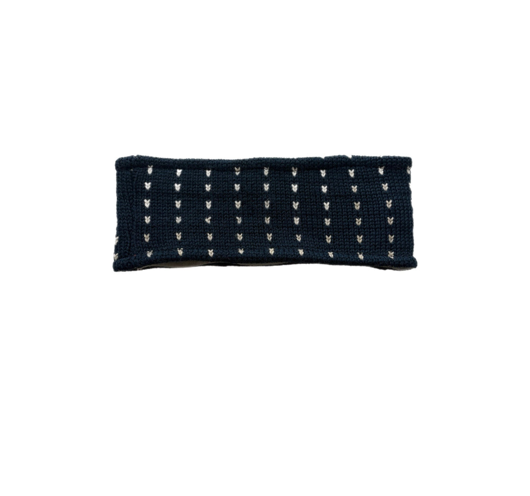 Headband - Navy & White Pattern - 079