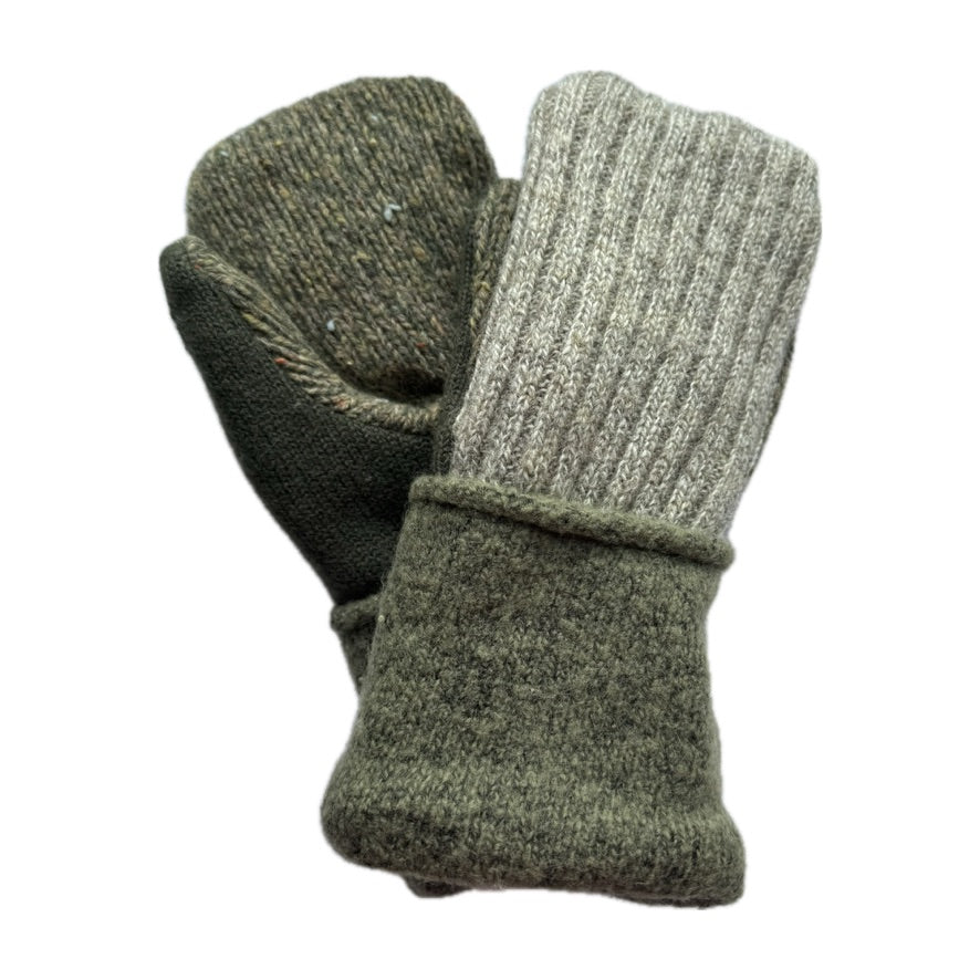 Men's Mittens - Shades of Green - 384