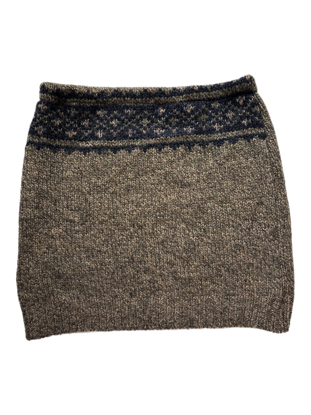 Medium Bun Warmer Skirt - Heather Grey with Navy Nordic - 266