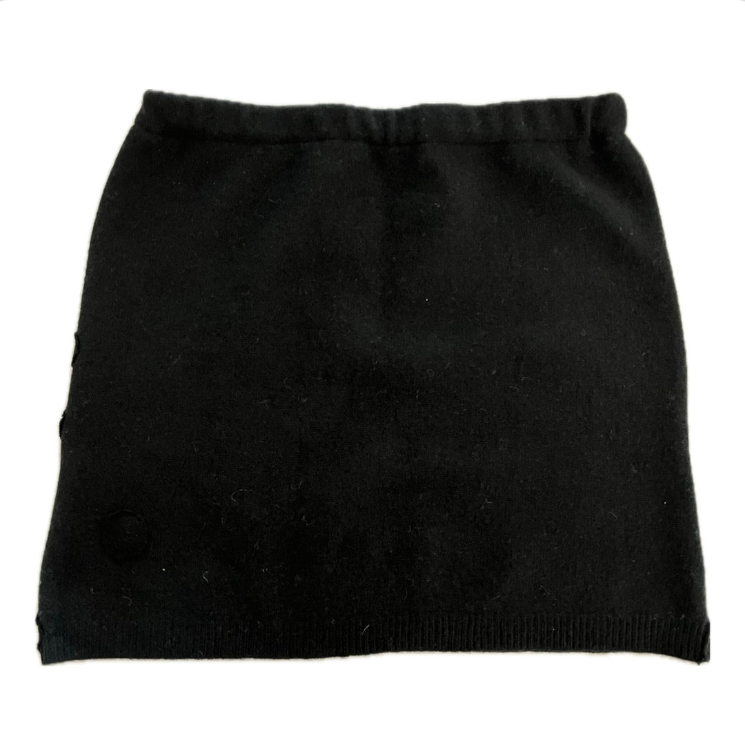 SALE Large Bun Warmer Skirt - Black with Dots - 200