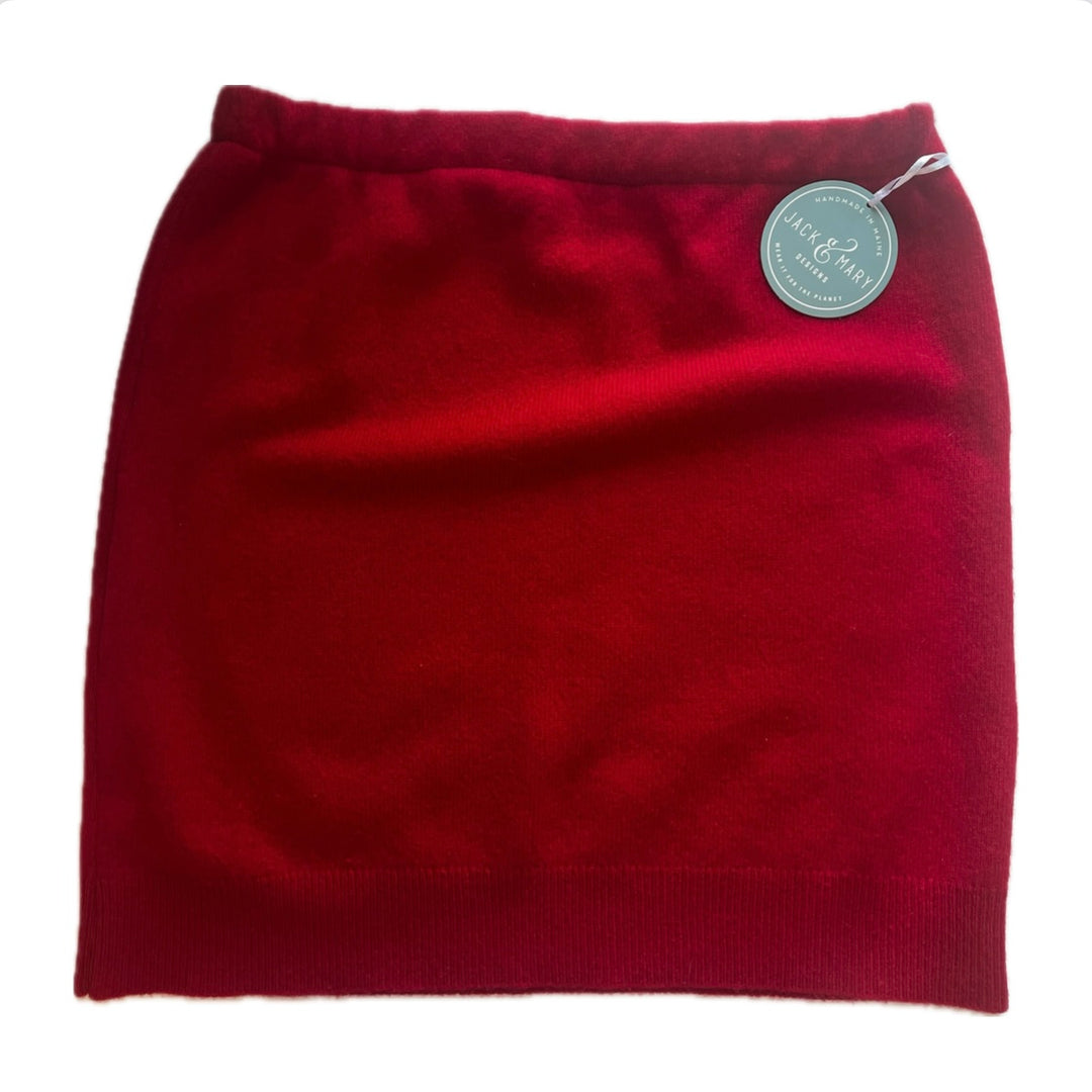 Small Red Bun Warmer Skirt