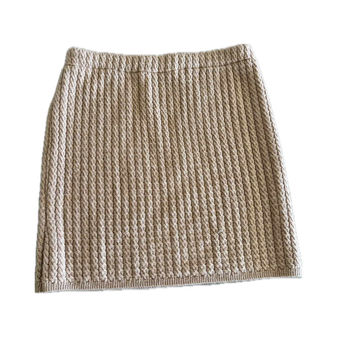 X-Small Bun Warmer Skirt - Camel Knit - 277
