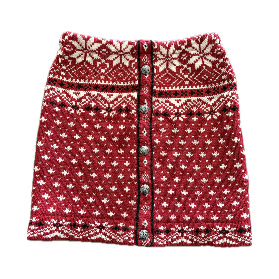 Small Bun Warmer Skirt - Red, White & Black Nordic - 280
