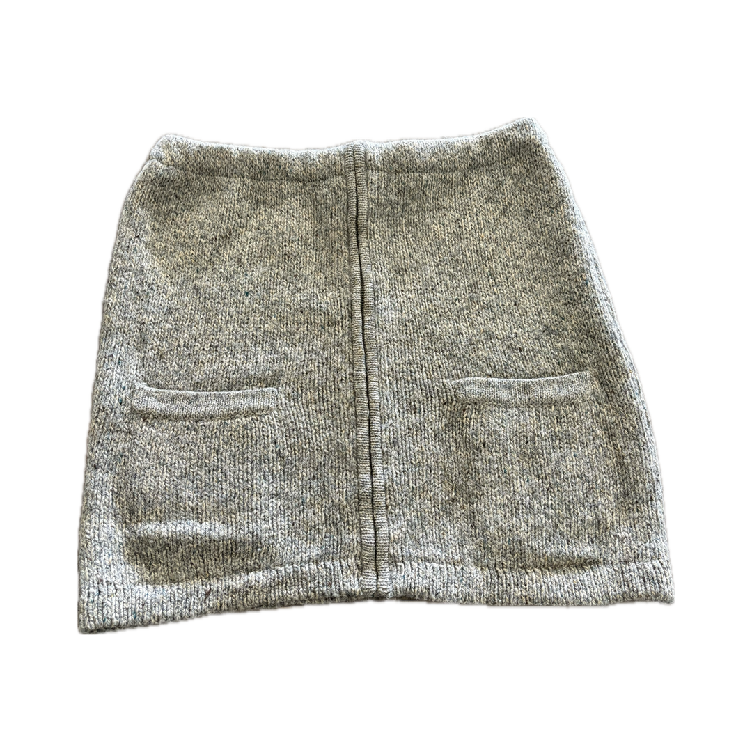 Medium Bun Warmer Skirt - Light Grey & Light Green Speckled - 281