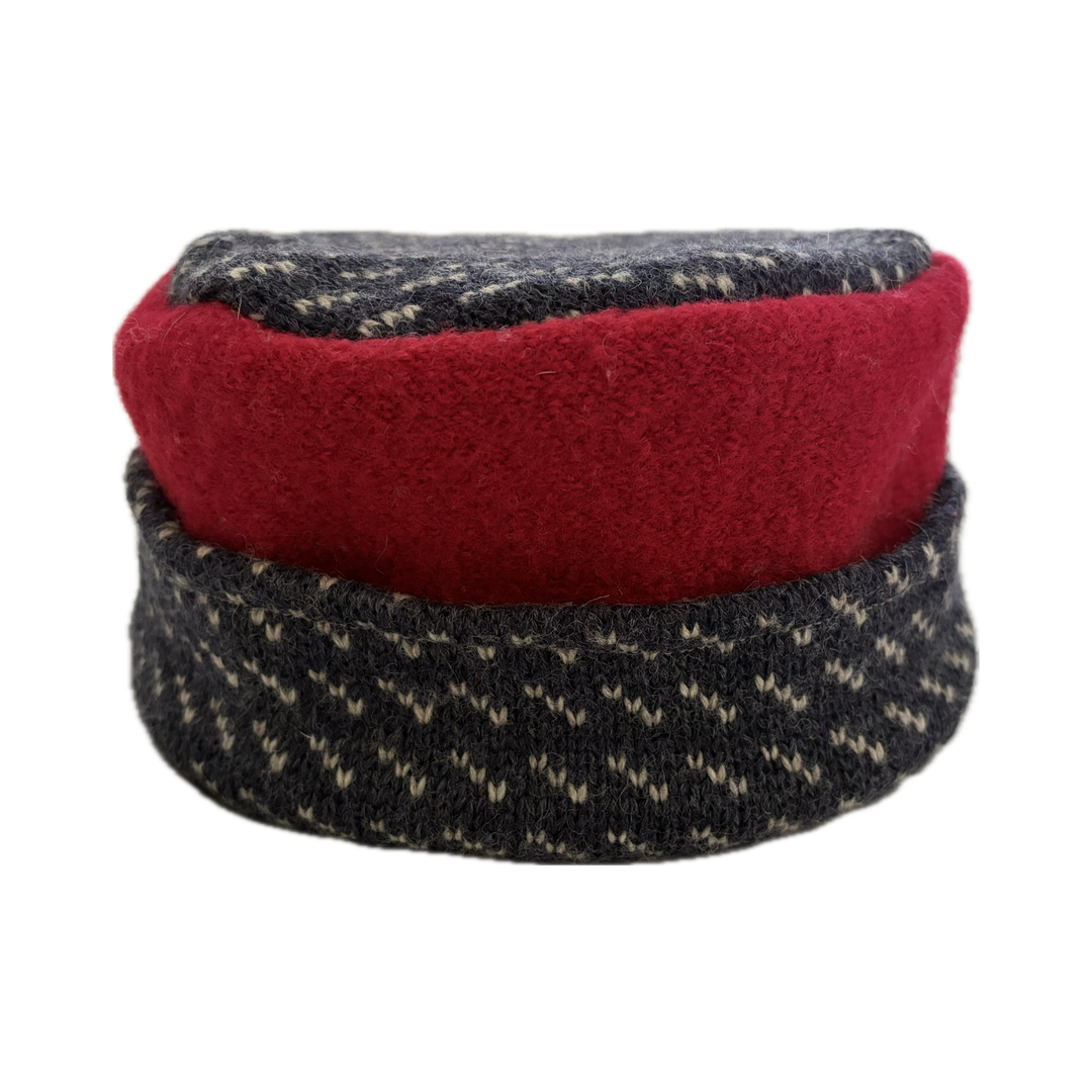 Women's Hat - Red & Navy Nordic - 115