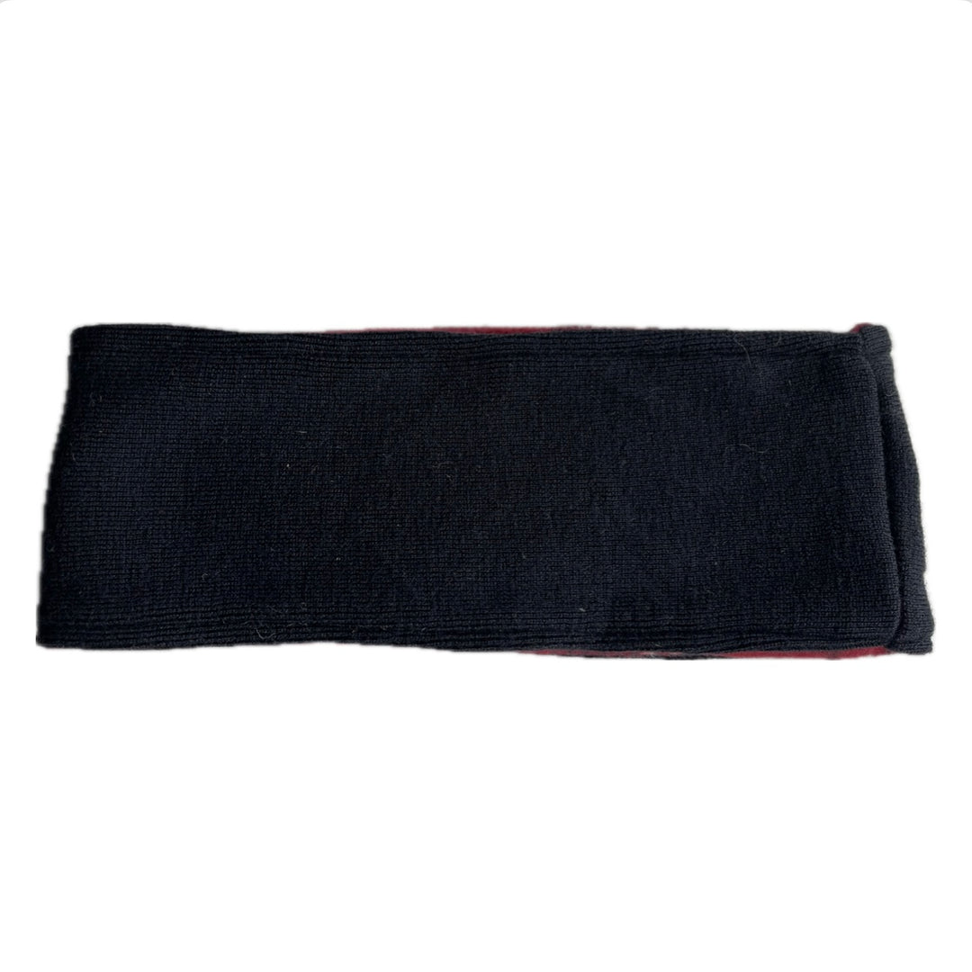 SALE Headband - Black Uneven Stitching - 066