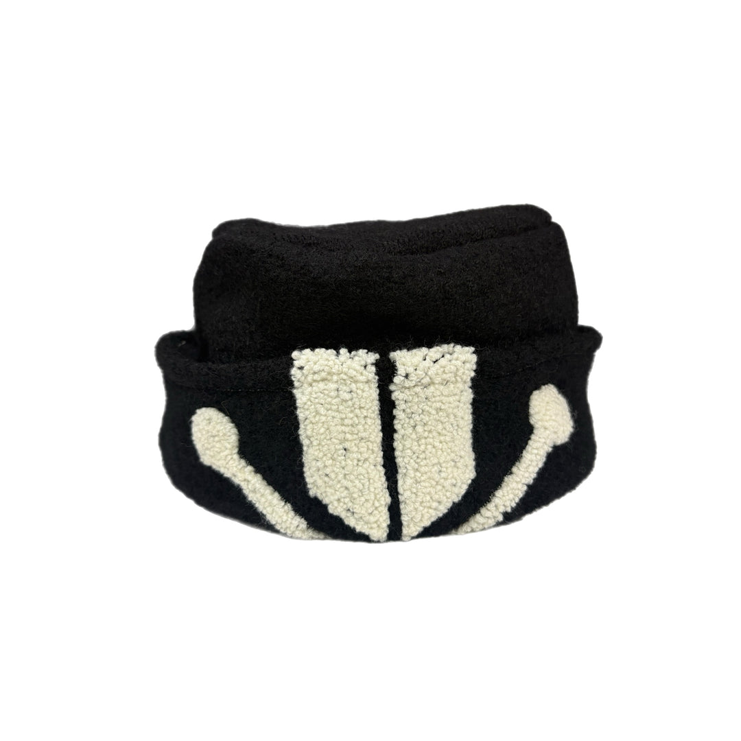 Women's Hat - Black & White Pattern - 91 | One Size 