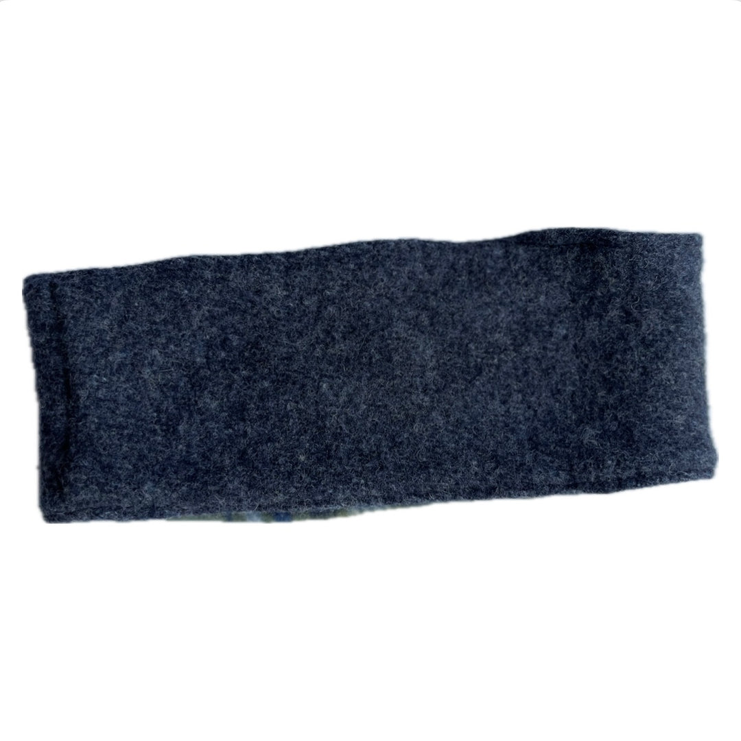 SALE Headband - Blue Uneven Stitching - 056