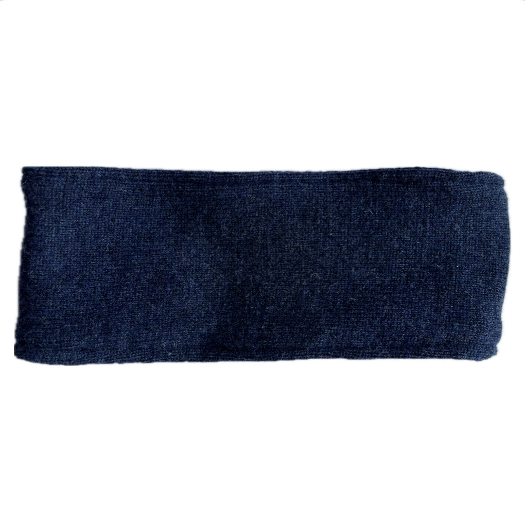 SALE Headband - Dark Blue Uneven Stitching - 052